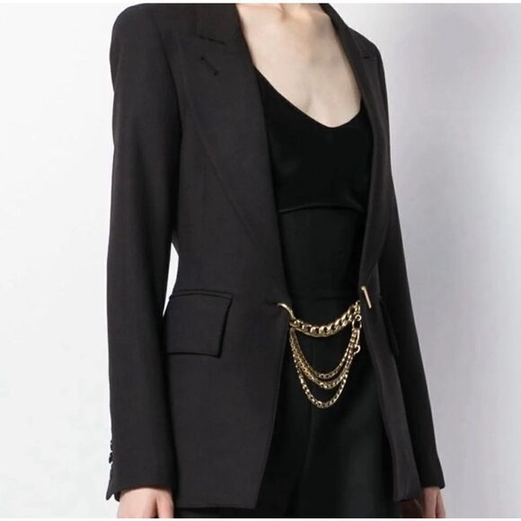 Smythe x Jenny Bird collab blazer. Size 8. Excellent condition. Black and gold - Picture 3 of 9